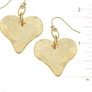 Elegant Gold Heart Earrings